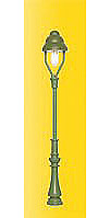 Viessmann 6728 HO Scale Standard Gas Lamp -- Green Mast, Warm White LED, 2-3/16" 5.6cm Tall