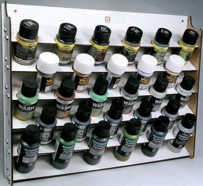 Vallejo 26009 Wall Mounted Module Paint Display for 35ml/60ml (Holds 28 bottles)