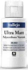 Vallejo 26653 60ml Bottle Polyurethane Ultra Matte Varnish (6/Bx)