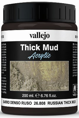 Vallejo 26808 200ml Bottle Russian Thick Mud Diorama Effect