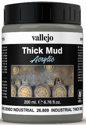 Vallejo 26809 200ml Bottle Industrial Thick Mud Diorama Effect