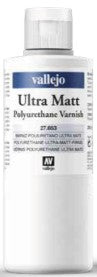 Vallejo 27653 200ml Bottle Polyurethane Ultra Matte Varnish