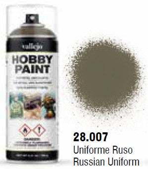 Vallejo 28007 Russian Uniform Infantry Solvent-Based Acrylic Paint 400ml Spray