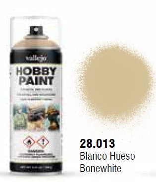 Vallejo 28013 Bonewhite Fantasy Solvent-Based Acrylic Paint 400ml Spray