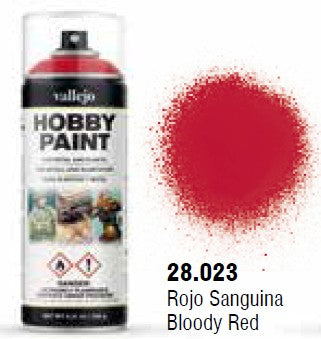 Vallejo 28023 Bloodly Red Fantasy Solvent-Based Acrylic Paint 400ml Spray