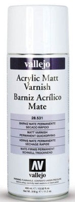 Vallejo 28531 Acrylic Matt Varnish 400ml Spray