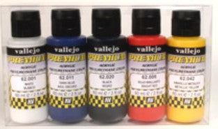 Vallejo 62103 60ml Bottle Metallic Premium Paint Set (5 Colors)