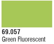Vallejo 69057 17ml Bottle Green Fluorescent Mecha Color (6/Bx)