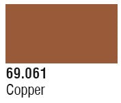 Vallejo 69061 17ml Bottle Copper Mecha Color (6/Bx)