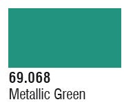 Vallejo 69068 17ml Bottle Metallic Green Mecha Color (6/Bx)