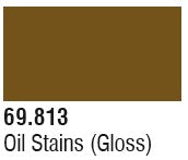 Vallejo 69813 17ml Bottle Oil Stains (Gloss) Mecha Color (6/Bx)