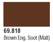 Vallejo 69818 17ml Bottle Brown Engine Soot (Matt) Mecha Color (6/Bx)