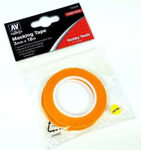 Vallejo 7004 Precision Masking Tape 3mmx18m (2/pk)