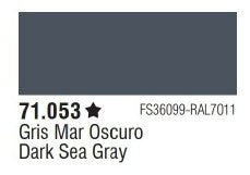 Vallejo 71053 17ml Bottle Dark Sea Grey Model Air (6/Bx)