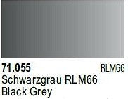 Vallejo 71055 17ml Bottle Black Grey RLM66 Model Air (6/Bx)