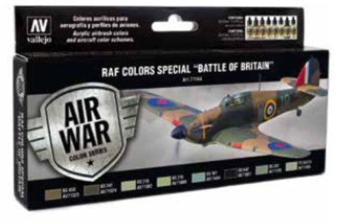 Vallejo 71144 17ml Bottle RAF Special Battle of Britain Model Air War Paint Set (8 Colors)