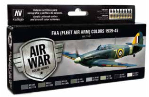 Vallejo 71147 17ml Bottle FAA (Fleet Air Arm) 1939-1945 Model Air War Paint Set (8 Colors)