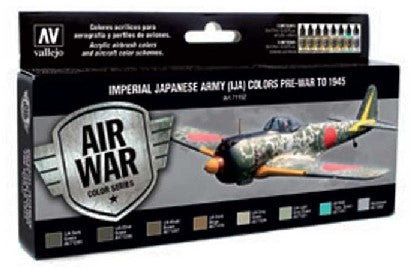 Vallejo 71152 17ml Bottle IJA Pre-War to 1945 Model Air War Paint Set (8 Colors)