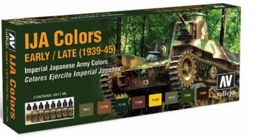 Vallejo 71160 17ml Bottle IJA Camo Early/Late 1939-45 Model Air Paint Set (8 Colors)