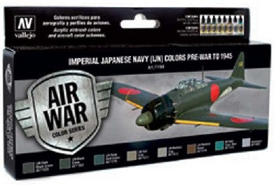 Vallejo 71169 17ml Bottle IJN Pre-War to 1945 Model Air War Paint Set (8 Colors)