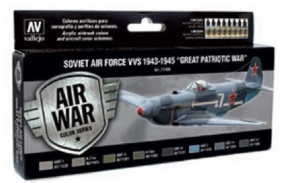 Vallejo 71198 17ml Bottle Soviet Air Force VVS 1943 to 1945 Great Patriotic War Model Air War Paint Set (8 Colors)