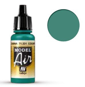 Vallejo 71331 17ml Bottle Cockpit Emerald Green Faded Model Air (6/Bx)