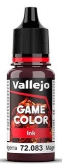 Vallejo 72083 18ml Bottle Magenta Ink Game Color (6/Bx)