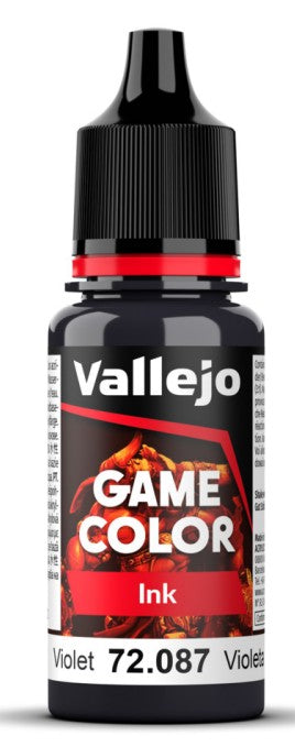 Vallejo 72087 18ml Bottle Violet Ink Game Color (6/Bx)