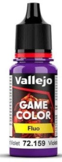 Vallejo 72159 18ml Bottle Violet Fluorescent Game Color (6/Bx)