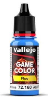 Vallejo 72160 18ml Bottle Blue Fluorescent Game Color (6/Bx)