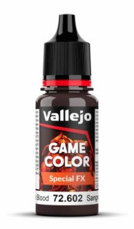 Vallejo 72602 18ml Bottle Thick Blood Special FX Game Color (6/Bx)