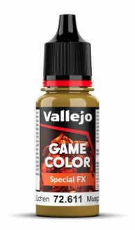 Vallejo 72611 18ml Bottle Moss & Lichen Special FX Game Color (6/Bx)