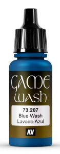 Vallejo 73207 18ml Bottle Blue Wash Game Color (6/Bx)