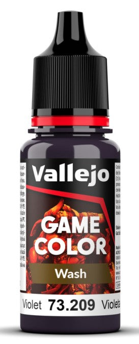 Vallejo 73209 18ml Bottle Violet Wash Game Color (6/Bx)