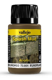 Vallejo 73801 40ml Bottle European Splash Mud Weathering Effect