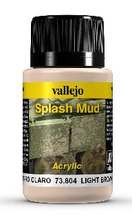 Vallejo 73804 40ml Bottle Light Brown Splash Mud Weathering Effect