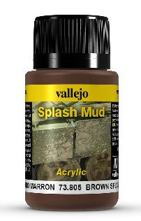 Vallejo 73805 40ml Bottle Brown Splash Mud Weathering Effect