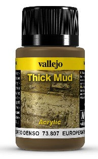 Vallejo 73807 40ml Bottle European Thick Mud Weathering Effect