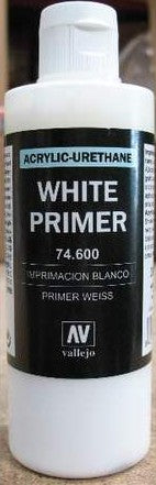 Vallejo 74600 200ml Bottle White Surface Primer