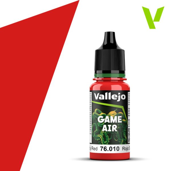 Vallejo 76010 18ml Bottle Bloody Red Game Air (6/Bx)  