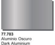 Vallejo 77703 32ml Bottle Dark Aluminum Metal Color (6/Bx)