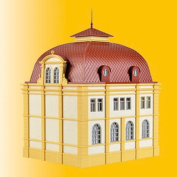 Vollmer 42004 HO Scale Embassy Building w/LED Lights -- Kit - 4-15/16 x 4-15/16 x 5-7/8" 12.5 x 12.5 x 15cm