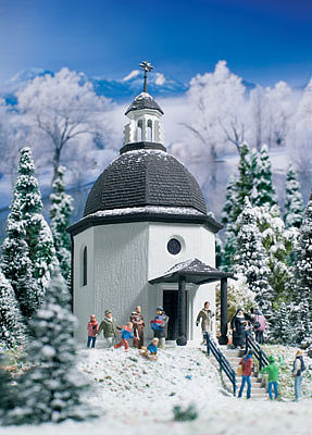 Vollmer 42412 HO Scale Silent Night Memorial Chapel -- Kit - 3-3/16 x 4-3/8 x 6-1/4" 8.1 x 11.1 x 15.9cm