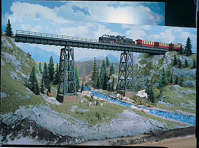 Vollmer 42550 HO Scale Halle Viaduct -- 28-13/16 x 2-13/16 x 9-13/64" 72 x 7 x 23cm