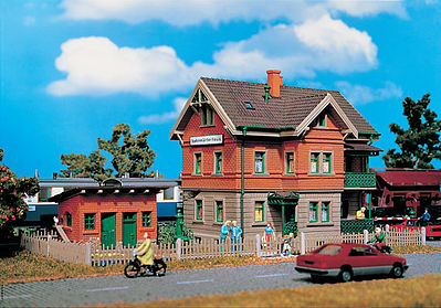Vollmer 43529 HO Scale Gate Keepers House -- 3-37/64 x 2-7/16 x 2-29/32" 9.1 x 9.2 x 7.4cm