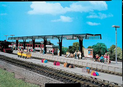 Vollmer 43538 HO Scale Modern Passenger Platform -- 43-1/8 x 1-7/8 x 2-3/4" 109.5 x 4.8 x 7cm