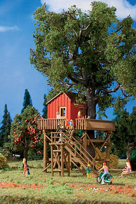 Vollmer 43601 HO Scale Treehouse - Kit -- 6-5/16 x 6-5/16 x 7-1/2" 16 x 16 x 19cm