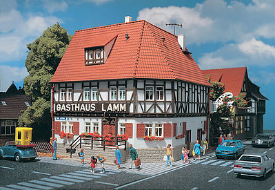 Vollmer 43645 HO Scale Lamm Restaurant -- 6 x 5-13/64 x 5-13/16" 15 x 13 x 14.5cm