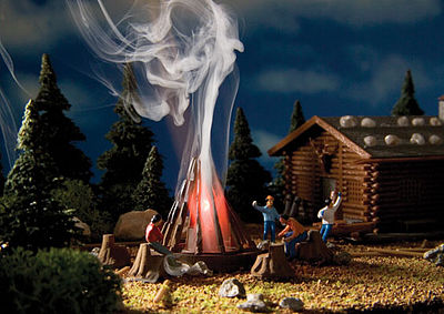 Vollmer 43667 HO Scale Campfire - Kit -- With Flickering Light