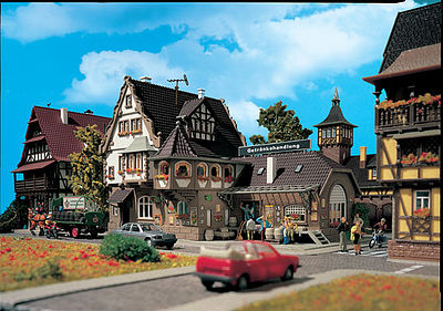 Vollmer 43697 HO Scale Liquor Store -- 8-1/16 x 5-1/8" 20.5 x 13cm